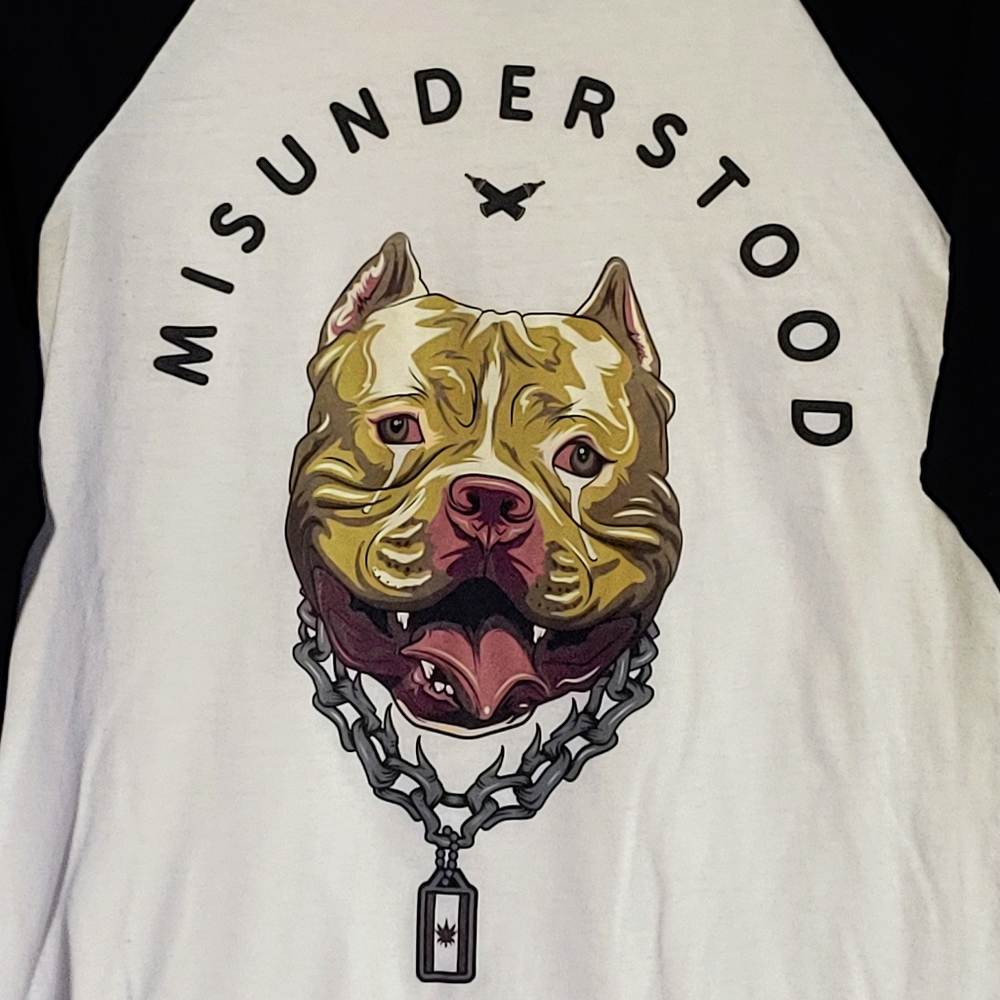 Entree LS Misunderstood pitbull raglan tee - Picture 4 of 4